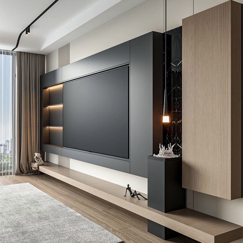 Customizable TV Cabinet Background Wall